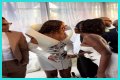Nigerian singer, Tems spotted at the star-studded Roc Nation pre-grammy brunch with Jay-Z and Beyonce (video)